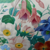 Pair of gouaches "flower bouquets"