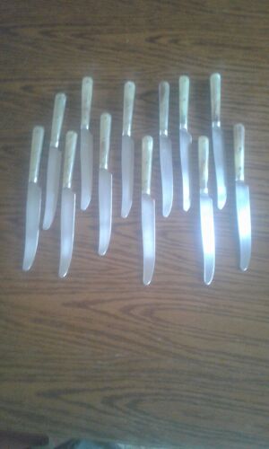 Lot de 12 couteaux lame inox dans le coffret d origine.