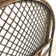 Vintage rattan headboard for 1-person bed