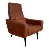 Folding armchair in vintage Skai
