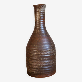 Vase en grès de l'abbaye de Fontgombault, vase décoratif, pot à fleurs, collection, 70's