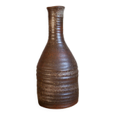 Vase en grès de l'abbaye de Fontgombault, vase décoratif, pot à fleurs, collection, 70's