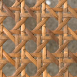 Caned bistro chair