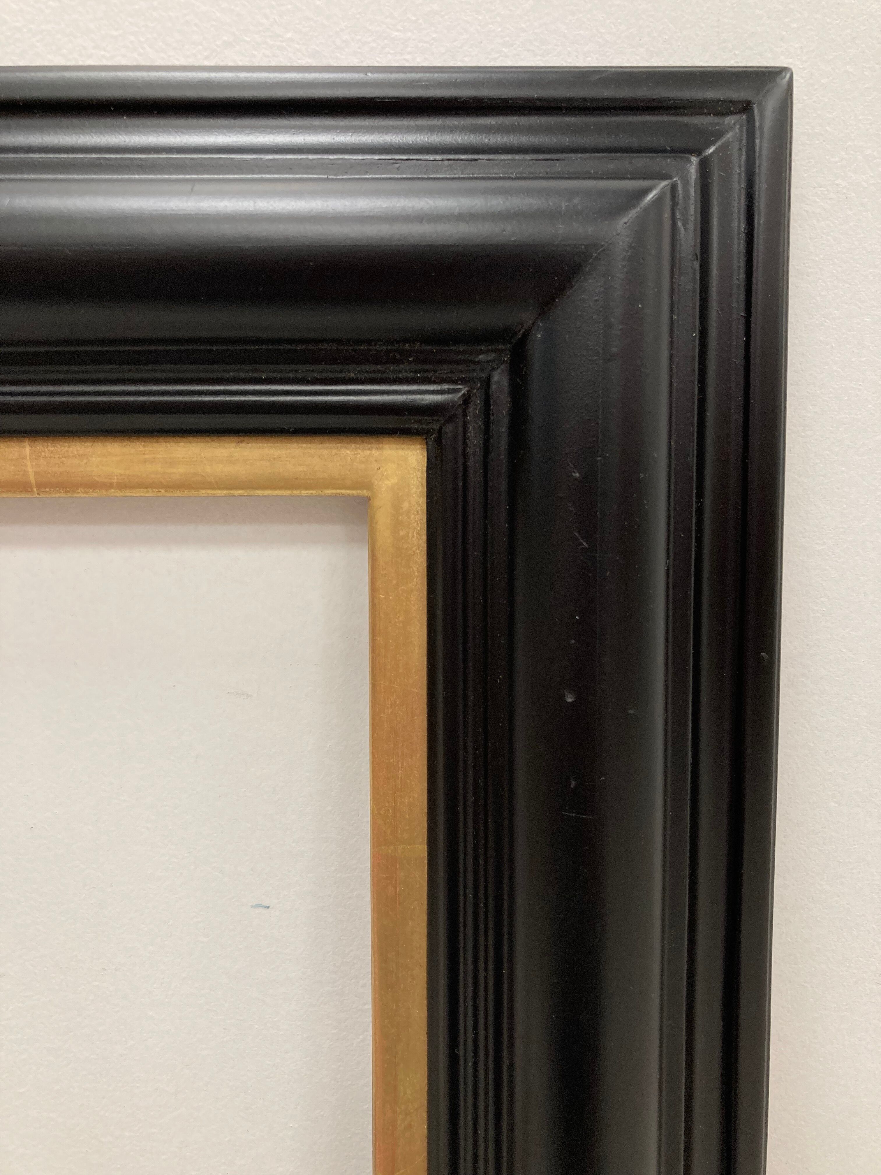 Black frame and vintage gold