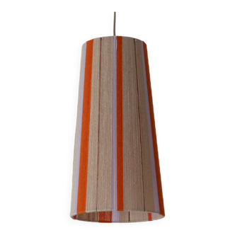 Garance model pendant lamp - hand-woven lamps - Unique woven yarn shade - t pendant lamp