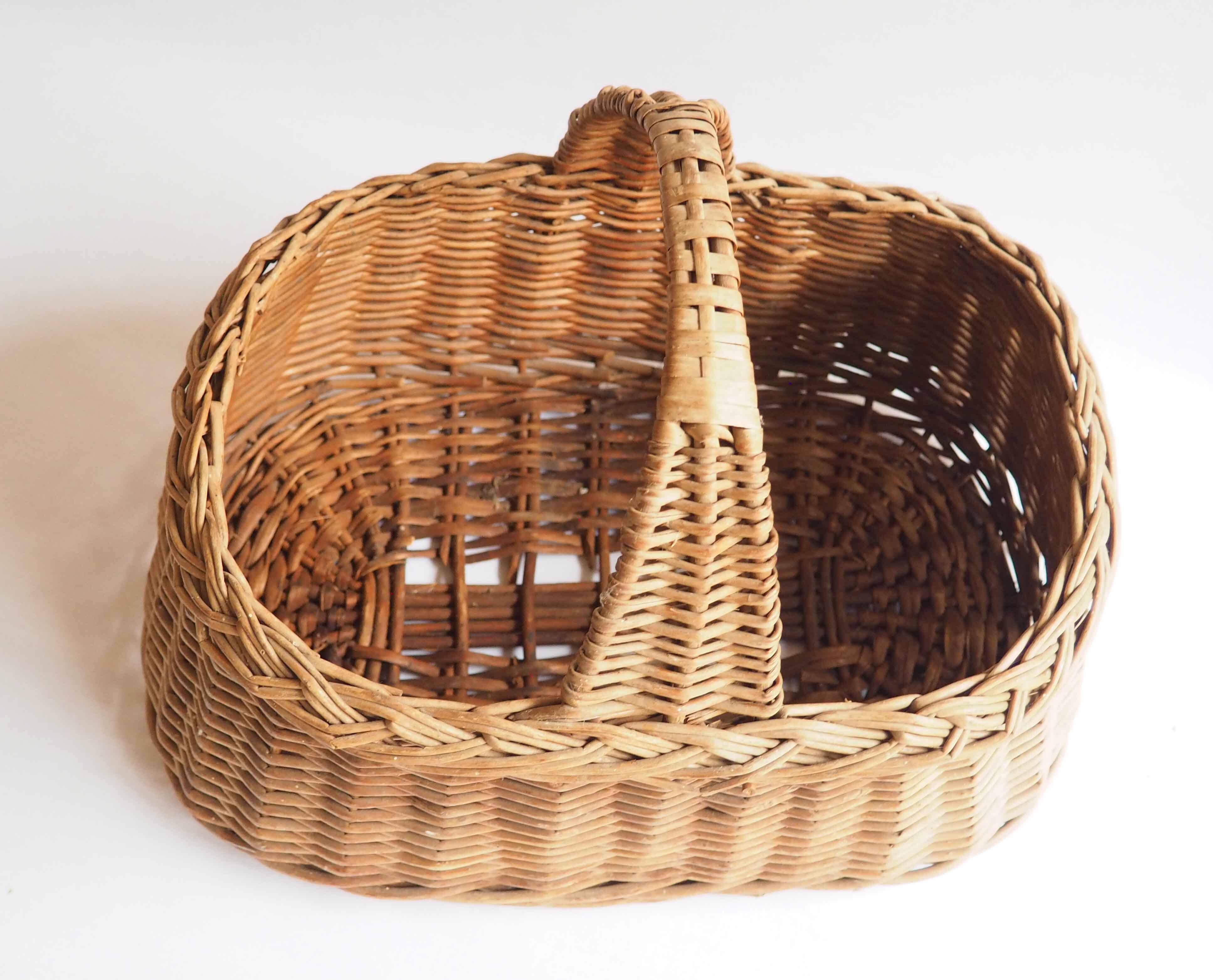 Old rattan basket