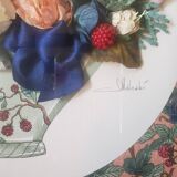Decorative relief painting signed