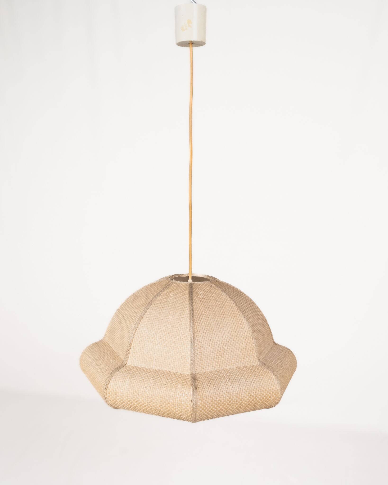 Suspension in natural raffia, France, 1960s