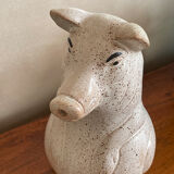 Pig-shaped sandstone pitcher