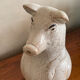 Pig-shaped sandstone pitcher
