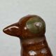 Bouteille en forme d'oiseau de poterie d'atelier danoise moderne du milieu du siècle, années 1960