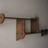 Étagère hollandaise en bois massif en forme de nuage, années 1930