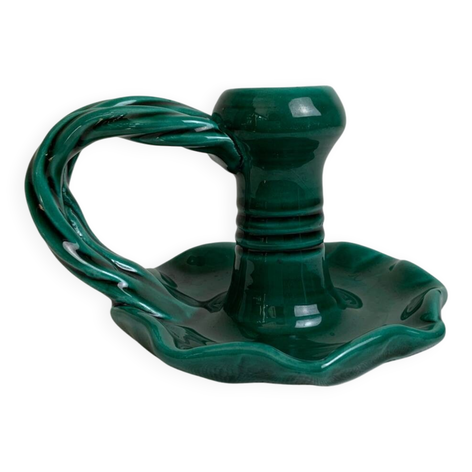 Vallauris ceramic candle holder