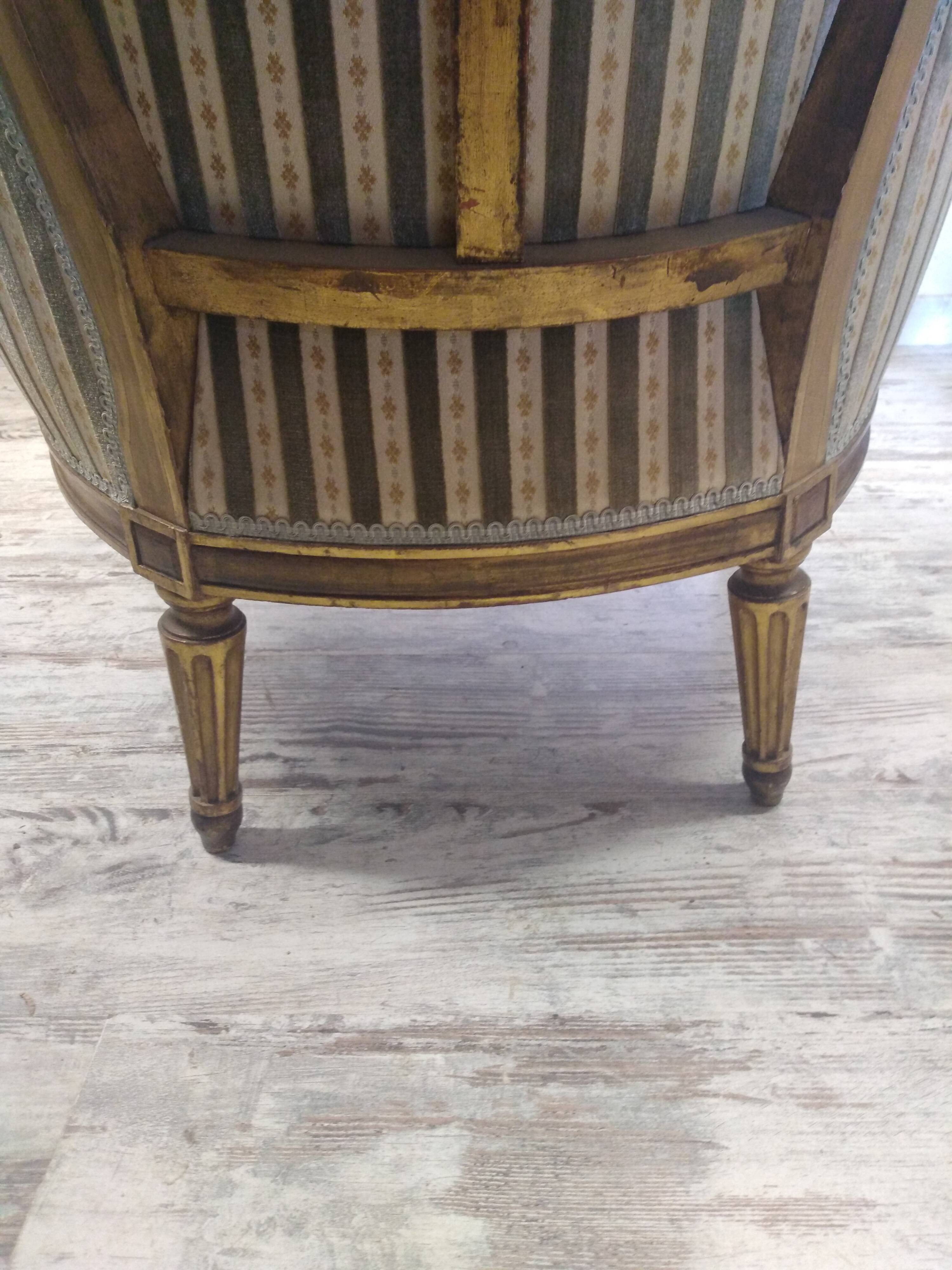 Louis XVI style bergère armchairs