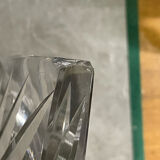 Diamond-cut crystal baluster vase with Lorraine cross