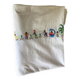 Hand-embroidered tablecloth Malagasy crafts