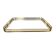 Hollywood Regency tray - brass - glass - Italy - 3rd quarter 20th century