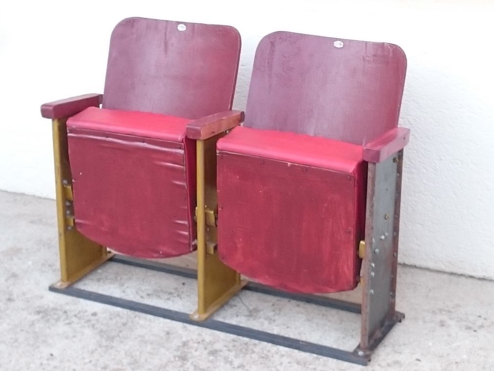 Vintage 1950s cinema chair