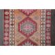 Vintage Turkish Oushak Handmade Wool Cotton Orange Runner Rug 73x311