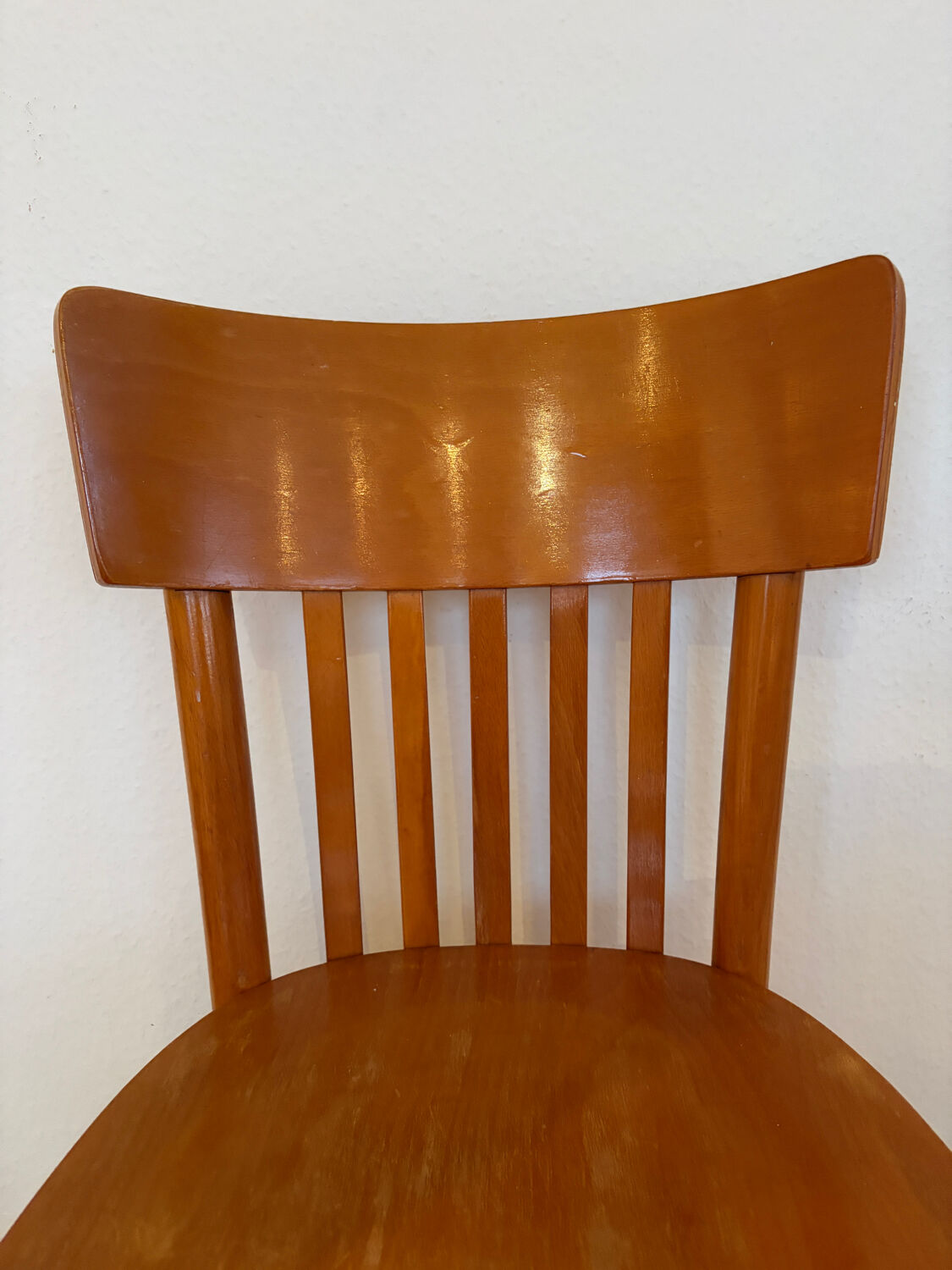 Pair of vintage bistro chairs, Netherlands, 1950s-60s