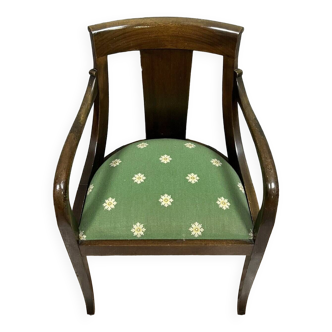 Empire style mahogany office armchair – Late 19th century