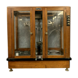 Ancienne balance de précision dans sa vitrine d'origine, Prolabo Paris vers 1900