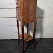 Louis XV style bedside table in marquetry