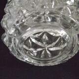 French vintage retro clear cut glass chandelier replacement shade