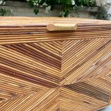 Vintage rattan chest