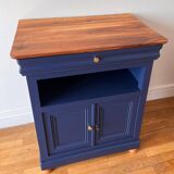 Louis Philippe cabinet in solid walnut — completely refurbished.