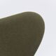 Pair of 'Series 7' chairs in green fabric by Arne Jacobsen for Fritz Hansen, 1980