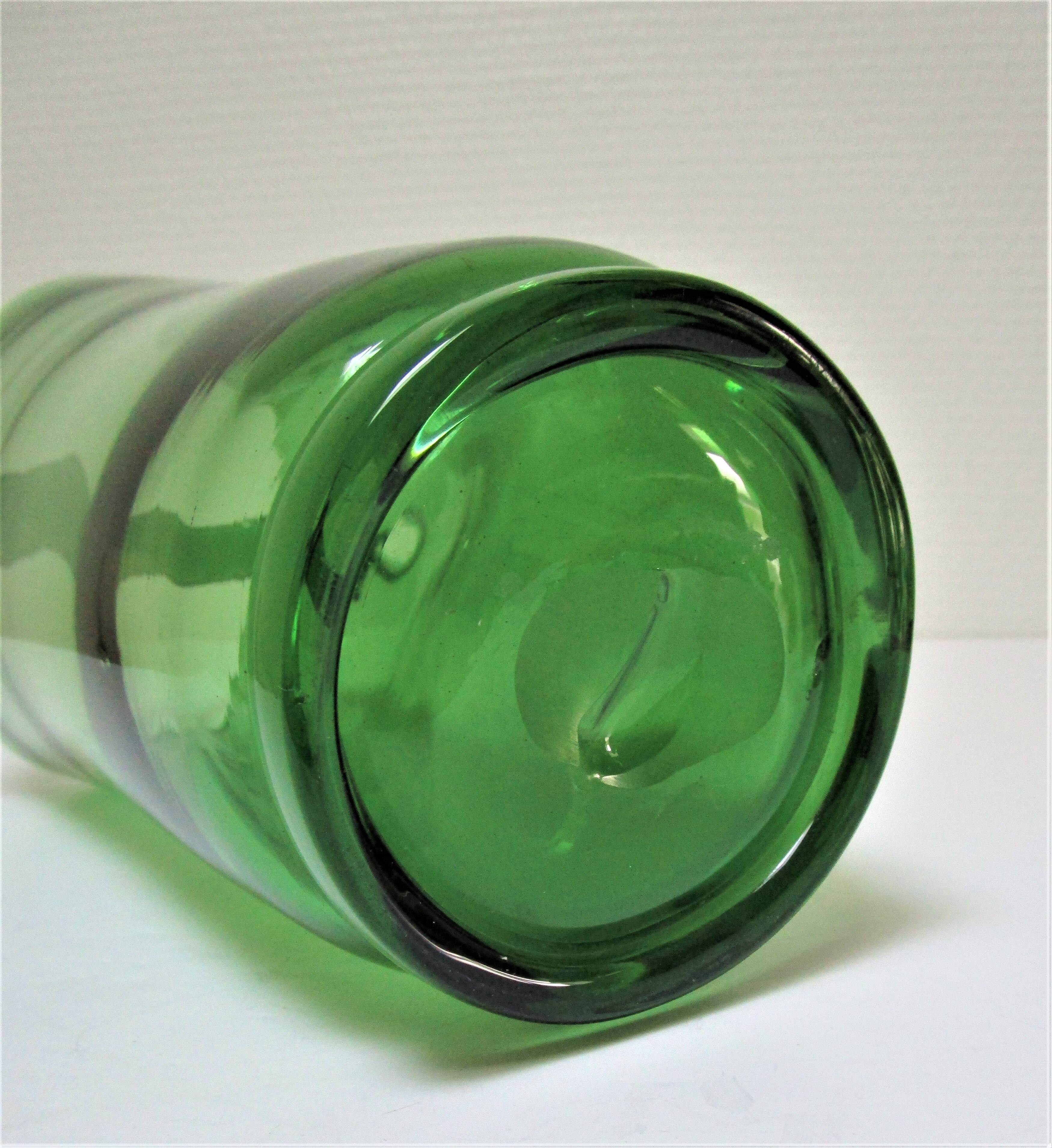 blown glass pitcher, Italian work, 1960s