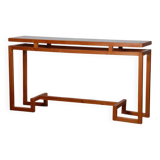 Console en pin dessinée par George Couteau, 1980