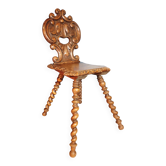 Chaise escabelle fin XIXème