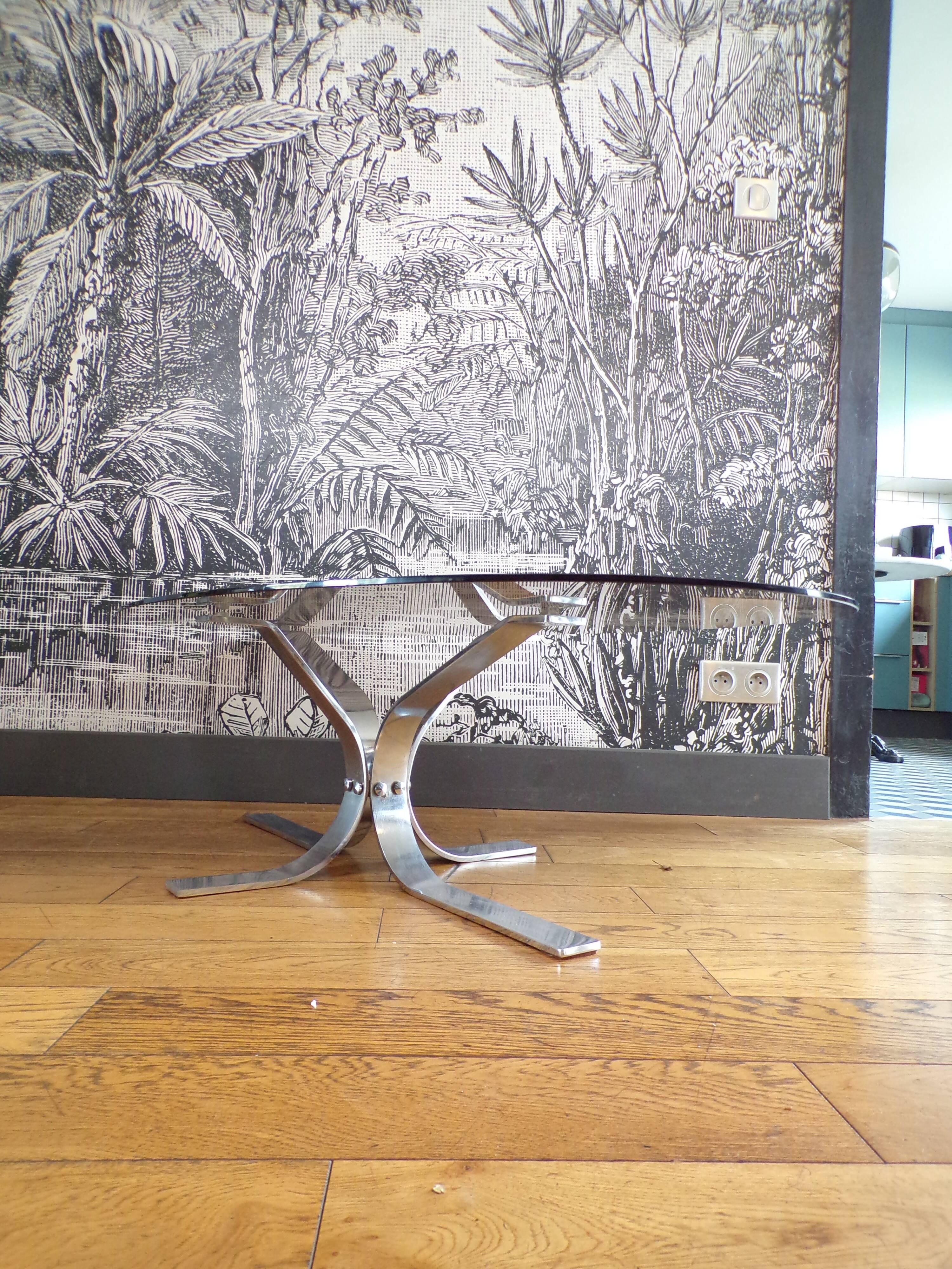 Oval coffee table 1970