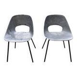 Pair of Pierre Guariche "tulip" chairs - 1950s/1960s