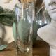 Vintage bubbled glass vase, 1970