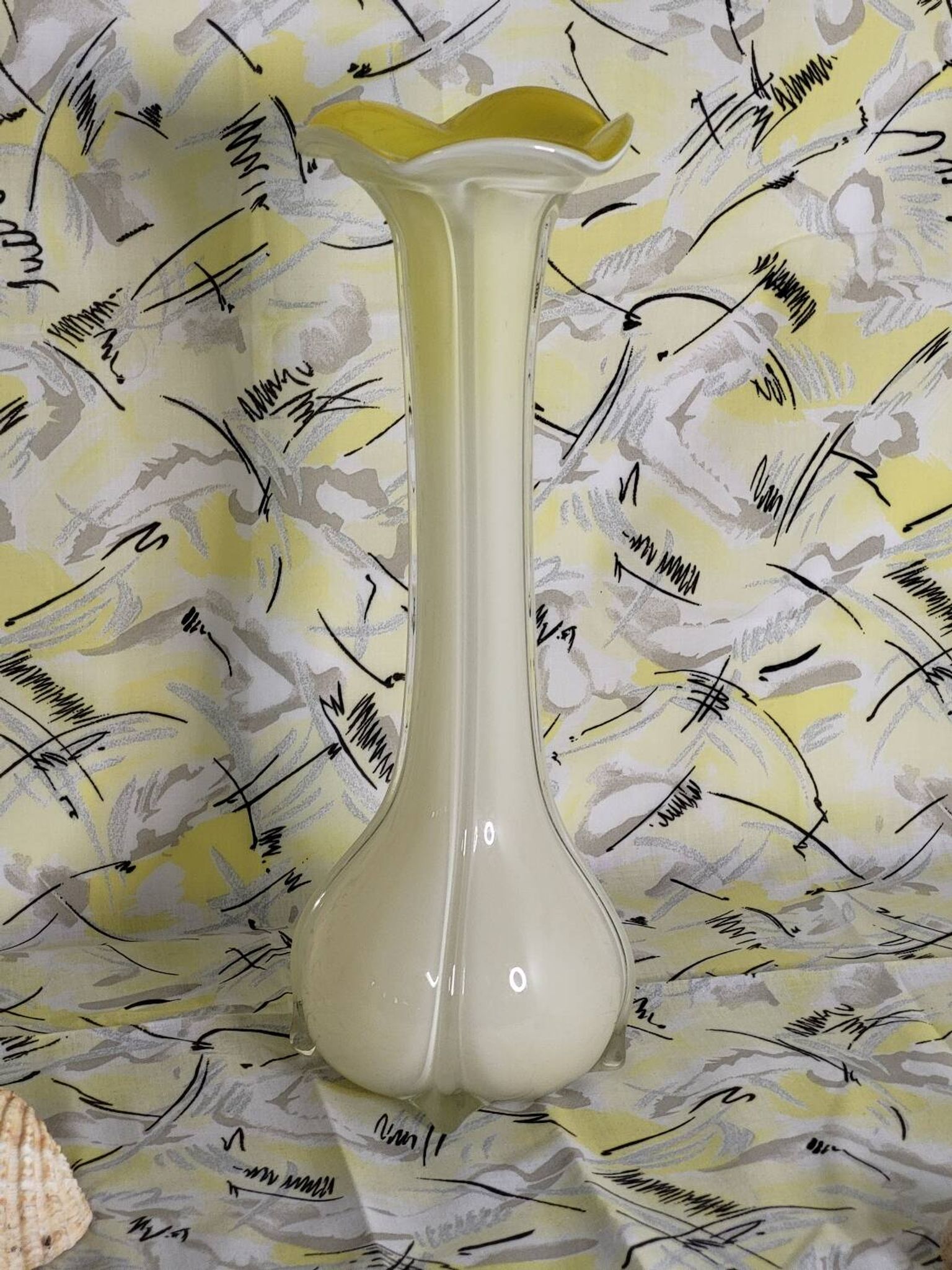 Vintage yellow vase