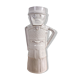 Vintage anthropomorphic vase in glazed terracotta