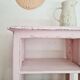 Etagère - meuble rose patiné
