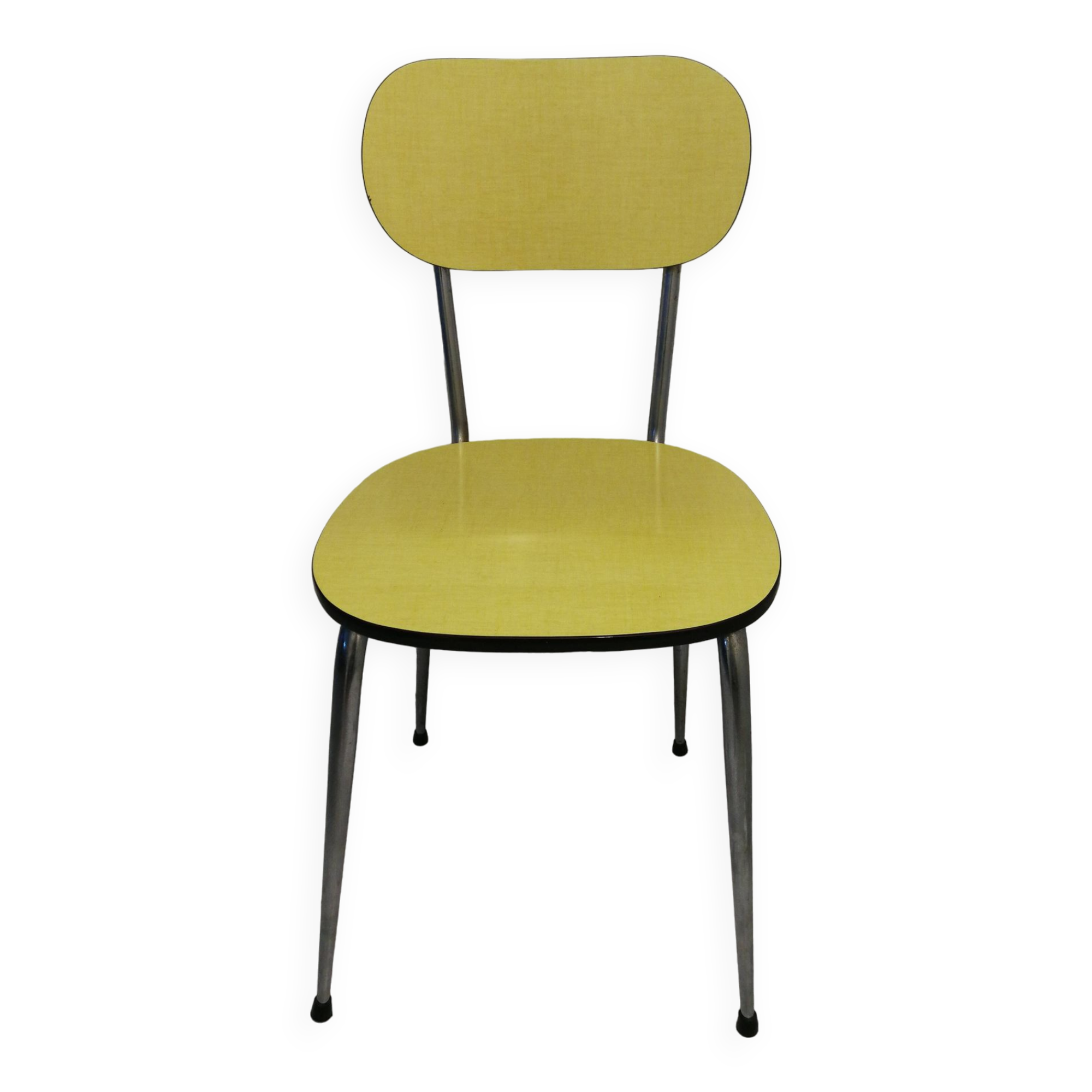 Vintage yellow Formica chair