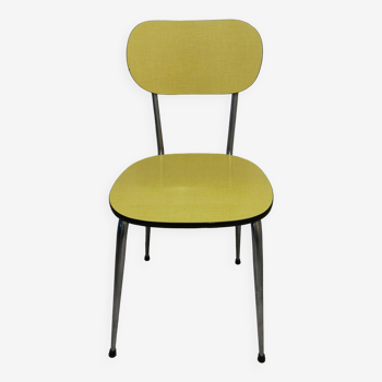 Vintage yellow Formica chair