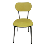 Chaise Formica jaune vintage