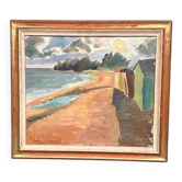 Original Swedish Oil on Canvas – “Till Knut, Våren 1937” by Bajö Kuokkala – Signed – Vintage & Framed