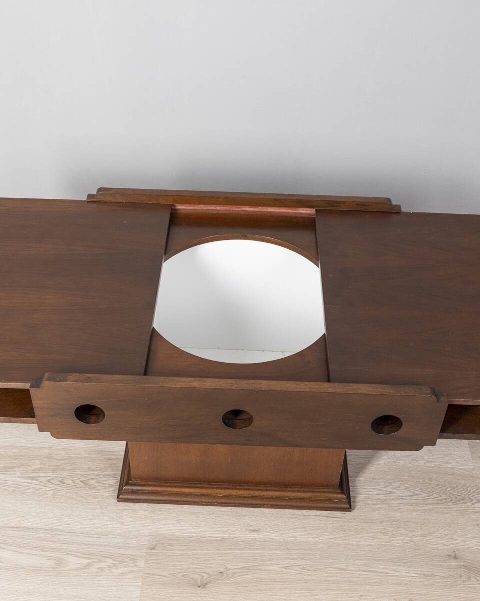 Vintage 60s coffee table with storage unit Italian design