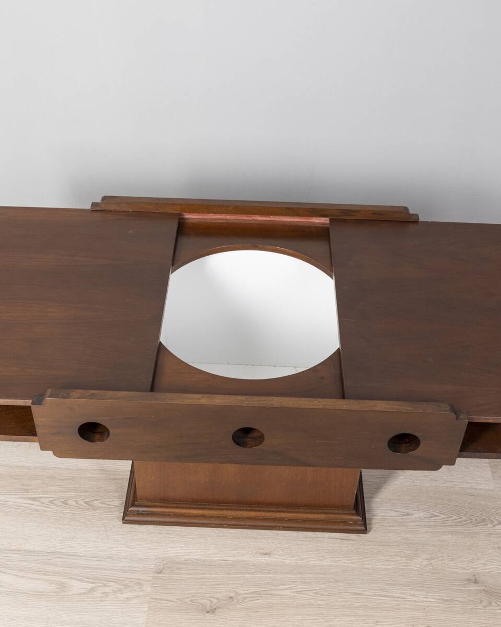 Vintage 60s coffee table with storage unit Italian design