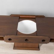 Vintage 60s coffee table with storage unit Italian design