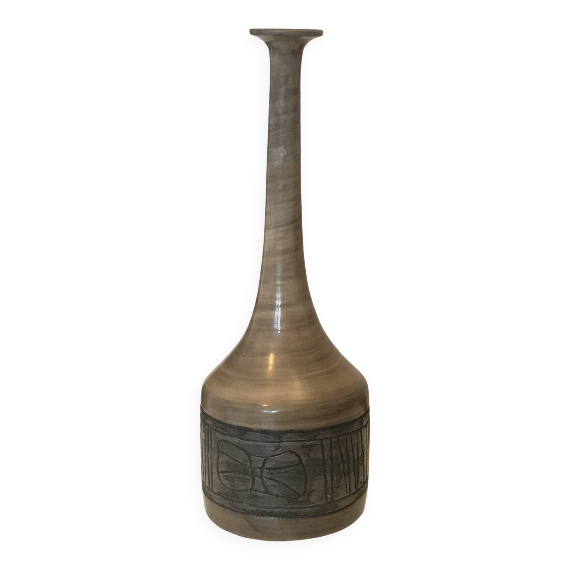 Jacques Pouchain single-flower ceramic vase