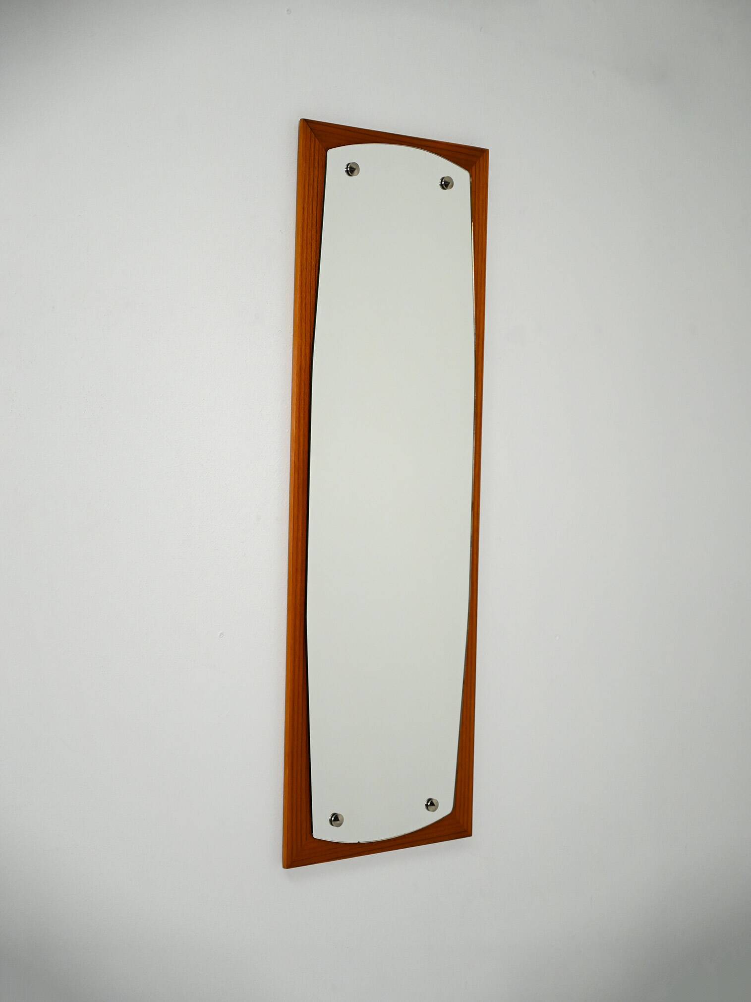 Scandinavian wall mirror in mahogany, 1950s