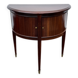 Vintage mahogany half-moon console